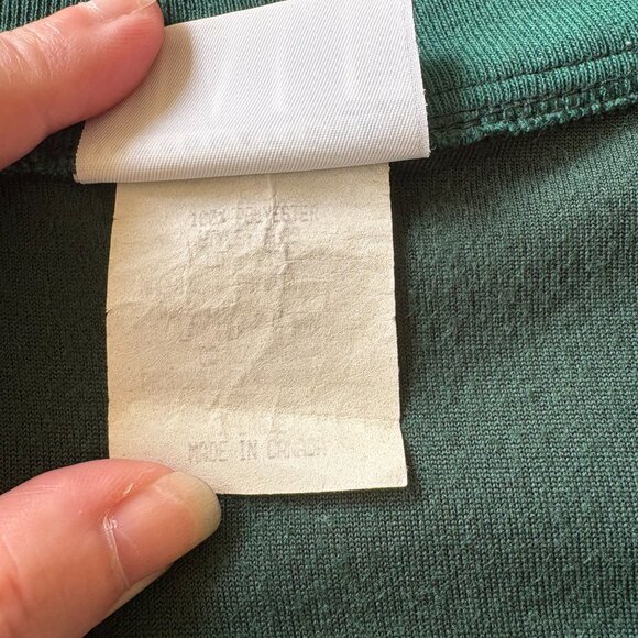 Vintage International Male Velour Jacket | Size M | Green Zip-Up | Retro Y2K - Picture 3 of 8